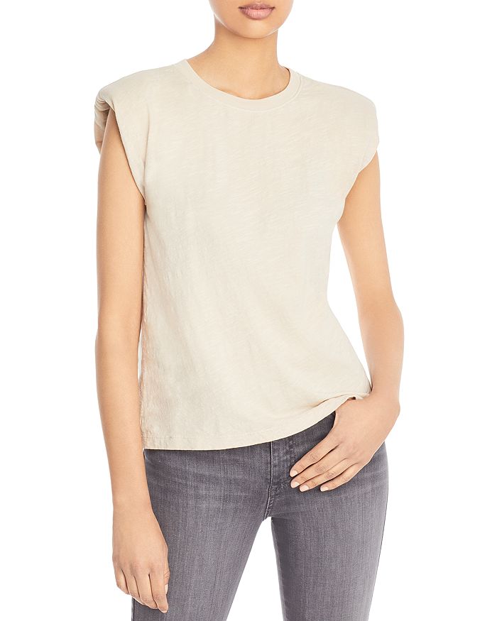 Velvet by Graham & Spencer Leo Shoulder Pad Top Bloomingdale's