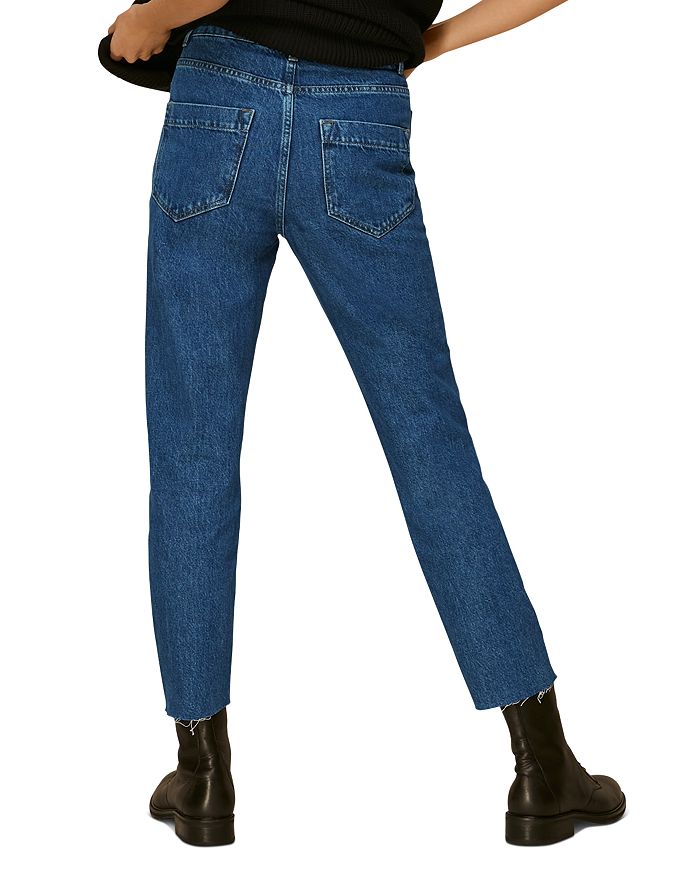 Shop Whistles Authentic High-rise Slim-leg Jeans In Denim