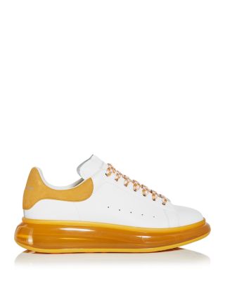 alexander mcqueen shoes white and orange