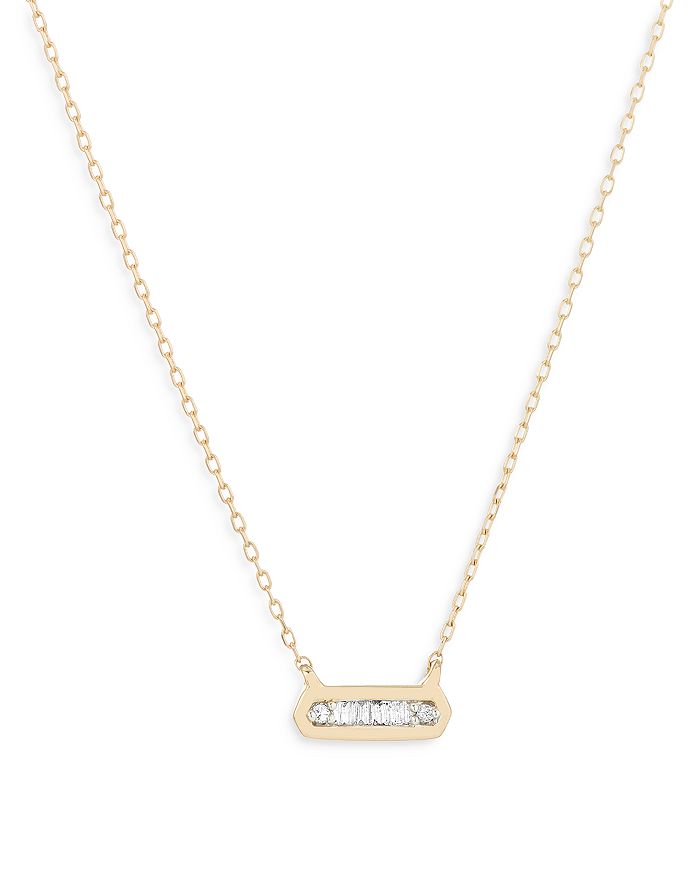 Adina Reyter 14k Yellow Gold Diamond Bar Necklace, 16