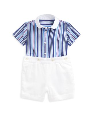 polo linen short set