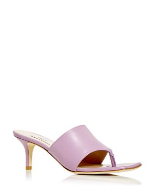 kitten heel thong sandals