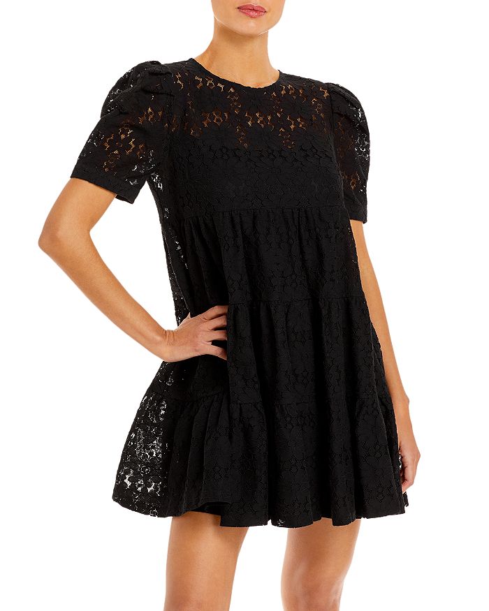 Aqua tiered lace dress cheap