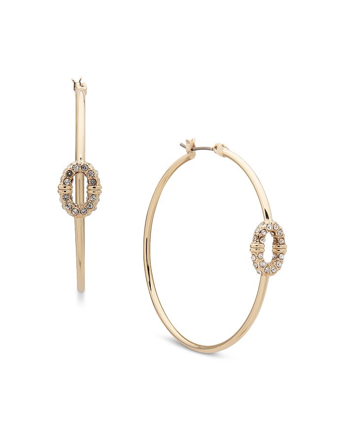 Ralph Lauren Pavé Link Hoop Earrings Bloomingdale's