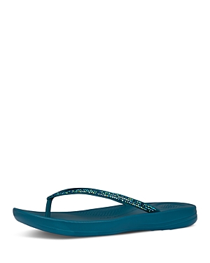 Fitflop Women's Iqushion Sparkle Sandals In Sea Blue