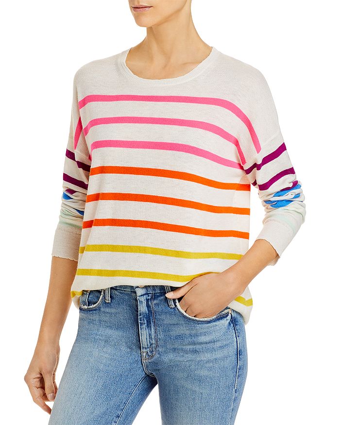 Sundry Rainbow Striped Sweater | Bloomingdale's