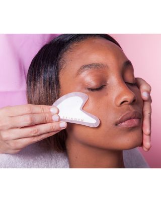 Rose Quartz Crystal Sculpty Heart Gua Sha Tool