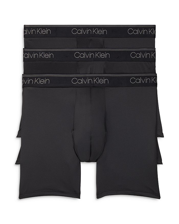 Calvin Klein - Microfiber Stretch Wicking Boxer Briefs, Pack of 3