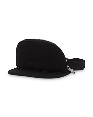 Burberry Zip-pocket Visor In Black