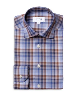 slim fit dress slacks Men's Peat Plaid Flannel Button Down main image 0