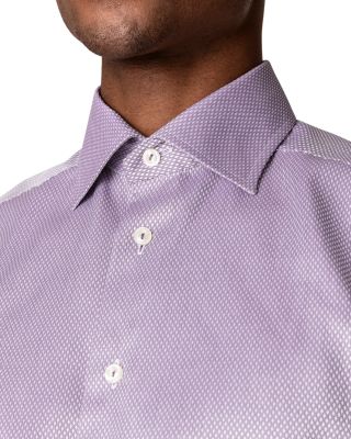 Slim Fit Textured Solid Shirt