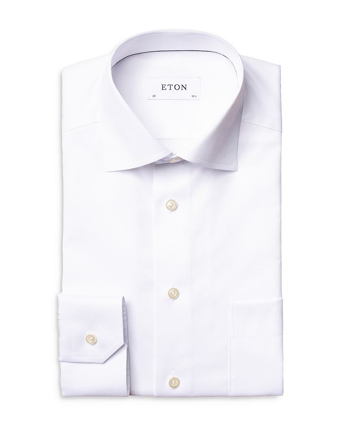 Shop Eton Signature Twill Classic Fit Dress Shirt In White