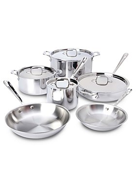 All-Clad - D3 Stainless 10 Piece Cookware Set