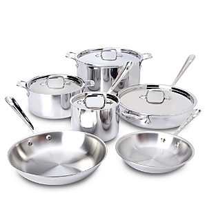 All-Clad D3 Stainless 10 Piece Cookware Set
