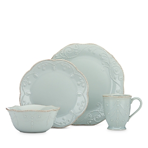 Lenox French Perle 4 Piece Place Setting In Ice Blue