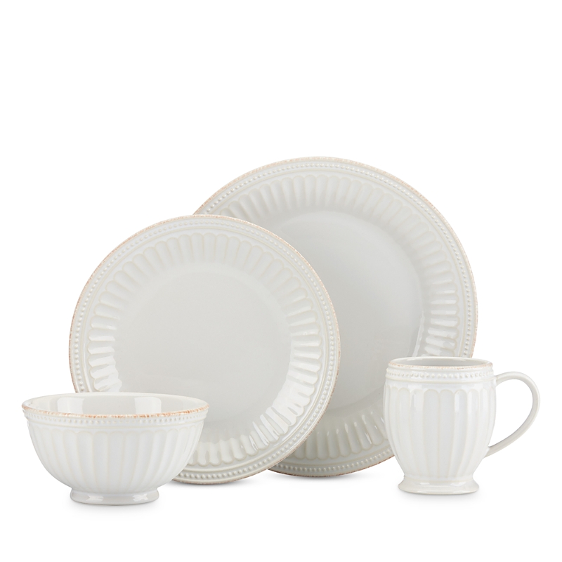Photos - Dinner Set Lenox French Perle Groove 4 Piece Place Setting L856883
