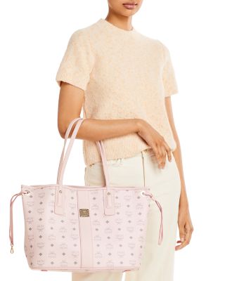 pink mcm shoulder bolsa