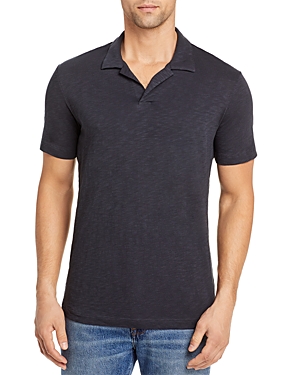 Theory Willem Cosmos Cotton Short Sleeve Polo In Basalt