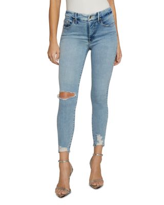 Women S Light Blue Skinny Jeans Ankle Crop More Bloomingdale S