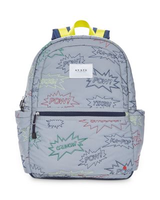 STATE Kids' Kane Embroidered Exclamations Backpack | Bloomingdale's