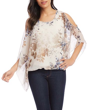 Karen Kane Cold Shoulder Scarf Top Bloomingdale S
