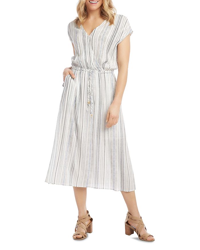 Karen Kane Faux Wrap Midi Dress | Bloomingdale's