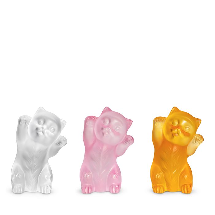 Lalique - Limited Edition Crystal Kitten Figure Collection