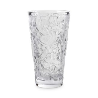 Lalique Merles & Raisins Large Clear Vase | Bloomingdale's