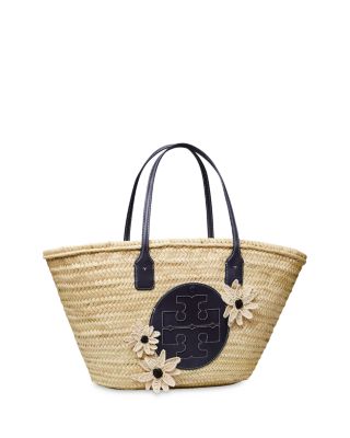 Ella Straw Basket Tote : Women's Designer Tote Bags | Tory Burch