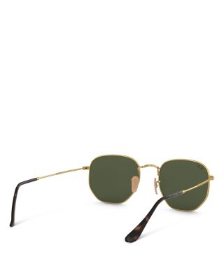  Icons Hexagonal Sunglasses, 54mm