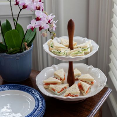 Berry & Thread Whitewash Tiered Serving Stand