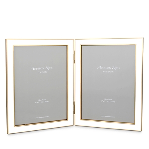 Addison Ross Enamel Double Frame, 5 X 7 In White