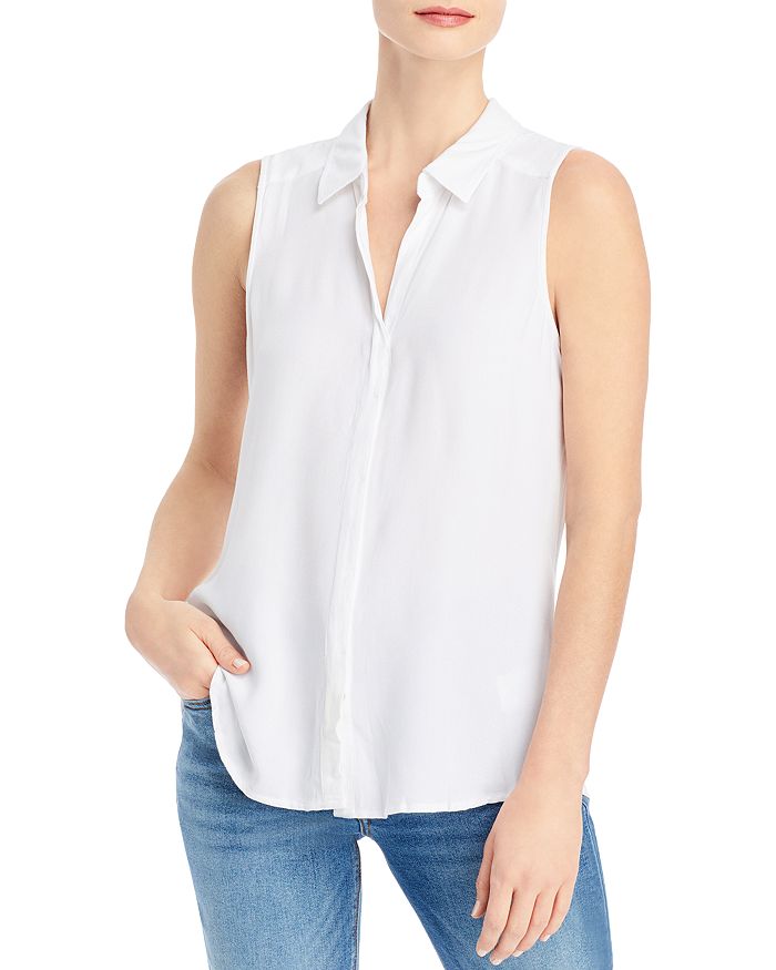 Single Thread Sleeveless Button Up Shirt | Bloomingdale's