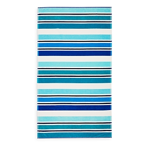 Sky Cotton Ombre Stripe Beach Towel - 100% Exclusive In Peacock Blue