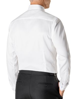 Slim Fit Diamond Weave Tuxedo Shirt