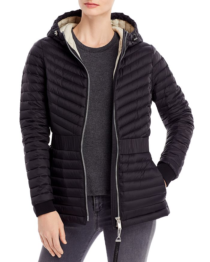 Blue vanilla padded parka coat discount