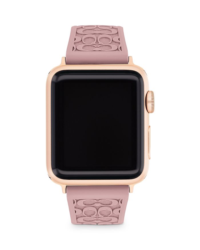 COACH Apple Watch© Signature Rubber Strap, 38mm & 40mm | Bloomingdale's
