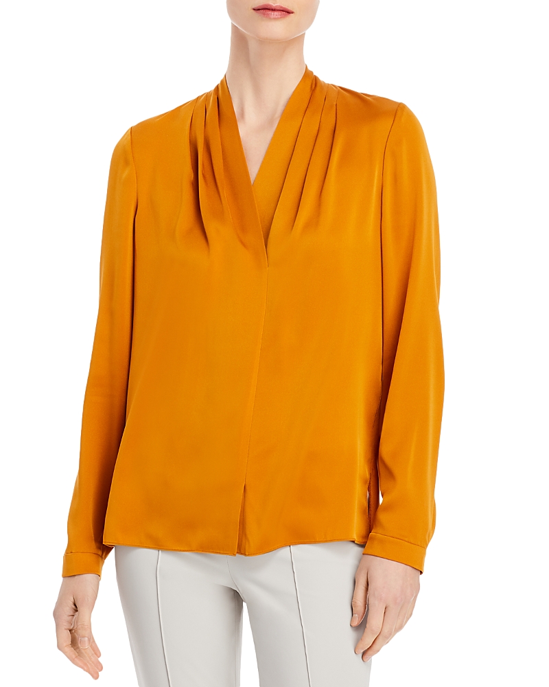Kobi Halperin Nellie Silk-Blend Pleated Blouse - Exclusive