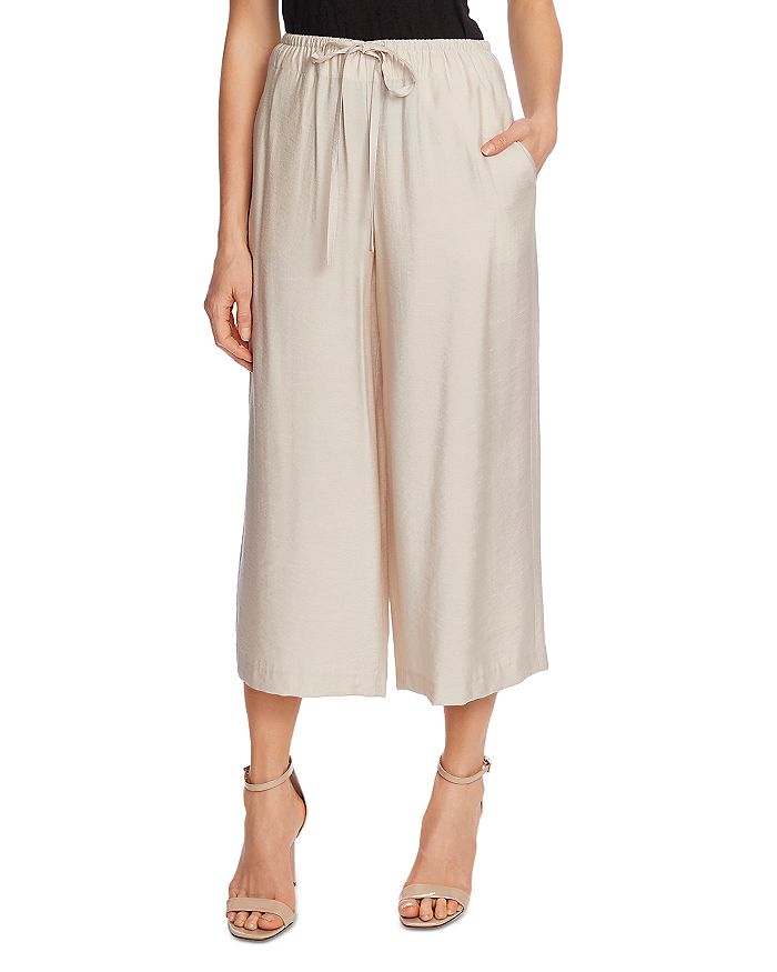 VINCE CAMUTO Cropped Wide Leg Drawstring Pants | Bloomingdale's