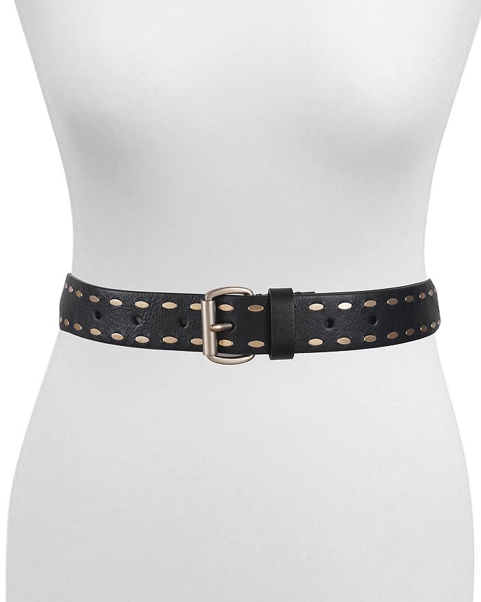 ALLSAINTS Women's Staple Stud Leather Belt | Bloomingdale's