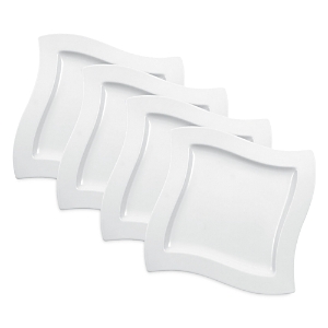 Villeroy & Boch New Wave Salad Plates, Set Of 4 In White