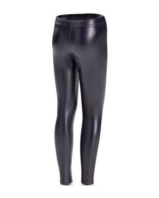 navy leather leggings