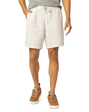 Joe's Jeans Emerson Linen Drawstring 7 Shorts In White Sands