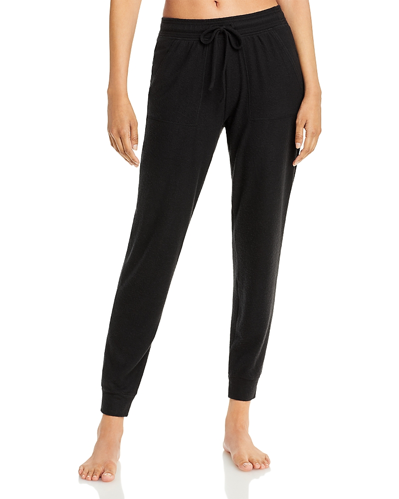 Alo Yoga Soho Mid-rise Stretch-jersey Jogging Bottoms In Black