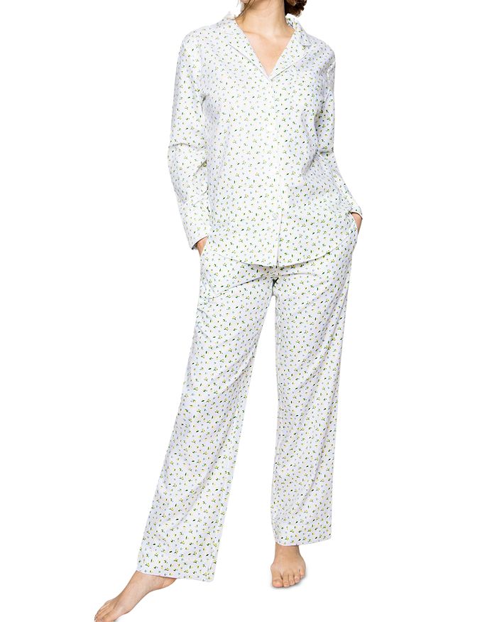 Petite Plume Citron Cotton Pajama Set | Bloomingdale's