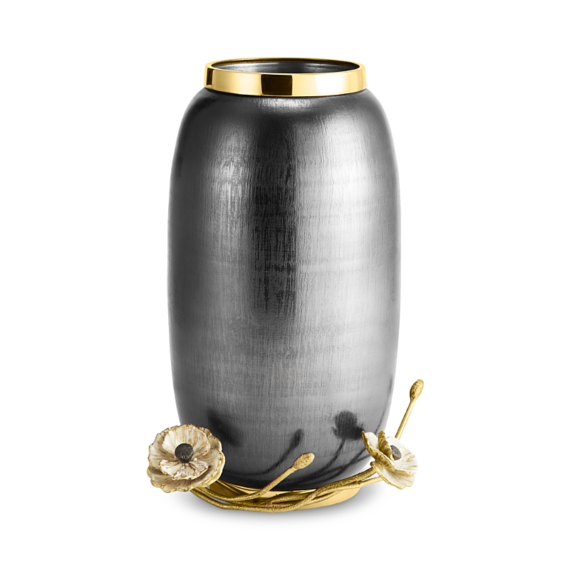 Michael Aram Anemone Large Vase In Gray