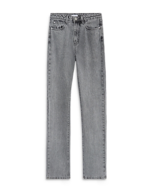WeWoreWhat The Icon Straight Leg Jeans in Washed Gray