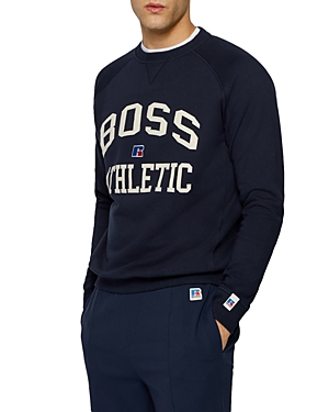 Boss X Russell Athletic Stedman Logo Relaxed Crewneck Sweatshirt