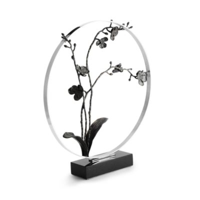 Black Orchid 22" Moon Gate Sculpture