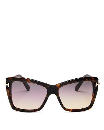 Tom Ford Leah Butterfly Sunglasses, 64mm | Bloomingdale's